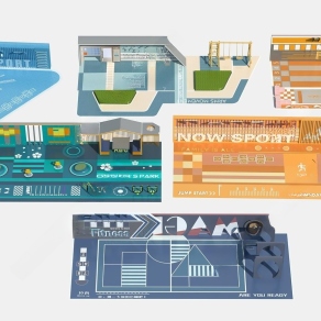 现代健身登高面3D模型下载